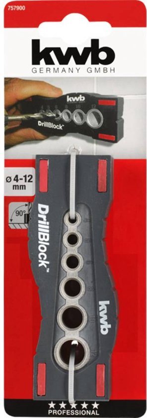 KWB Boorhulp DrillBlock - Boormal voor recht en nauwkeurig boren