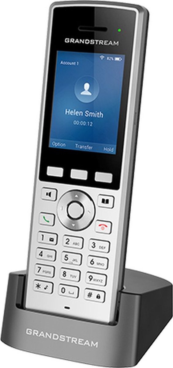 Grandstream Networks WP822 IP telefoon Zwart, Zilver 2 regels LCD Wifi