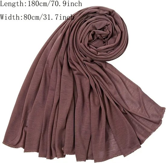 Foulard Nivard - Hijab - Femmes - Abaya - Écharpe - Vêtements islamiques - Vêtements musulmans - Alhamdulillah - Beige