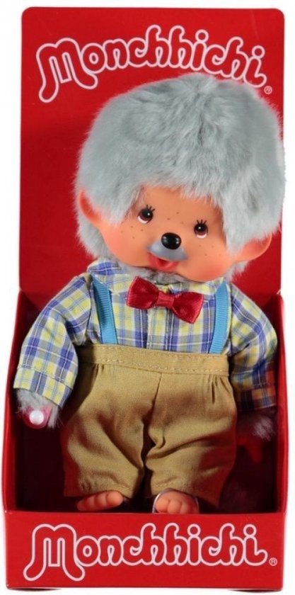 Kiki Monchhichi Grand-père - Peluche Neuve, Personnage Mignon à Collectionner