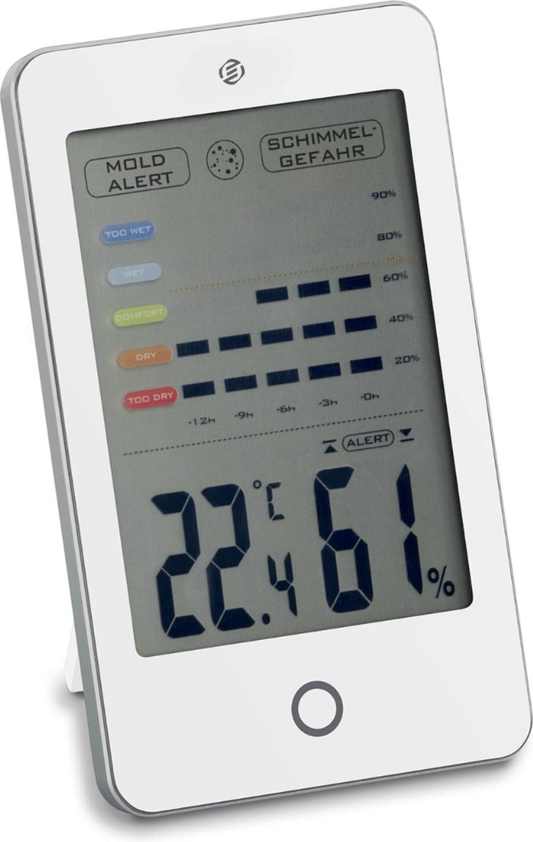Equivera Huisthermometer - Kamerthermometer - Binnenshuis - Digitale Thermometer - Hygrometer