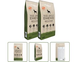 vidaXL Hondenvoer Groot Ras - Premium Hondenvoer - Premium hondenvoer Maxi Adult Essence Beef & Chicken 30 kg 2 st - Droge Hondenbrokken - Hondenvoer Beef & Chicken - Hondenvoer Met Prebiotica