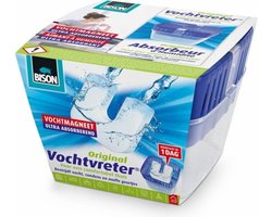 Bison Vochtvreter® Original, luchtontvochtiger, bestrijdt vocht en schimmel in woonruimtes, uniek luchtcirculatiesysteem, 450 g, wit, ook geschikt voor caravans en campers