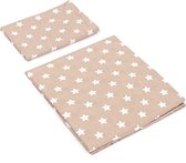 Ledikant Dekbedovertrek + Kussensloop Hollywood Beige - 100x135 - Ledikant