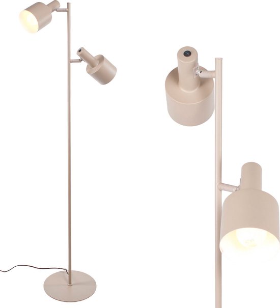Lindby vloerlamp Ovelia (modern) in Zwart uit overige metaal o.a. voor woon-/ eetkamer - Staande lamp, staanlamp vloerverlichting