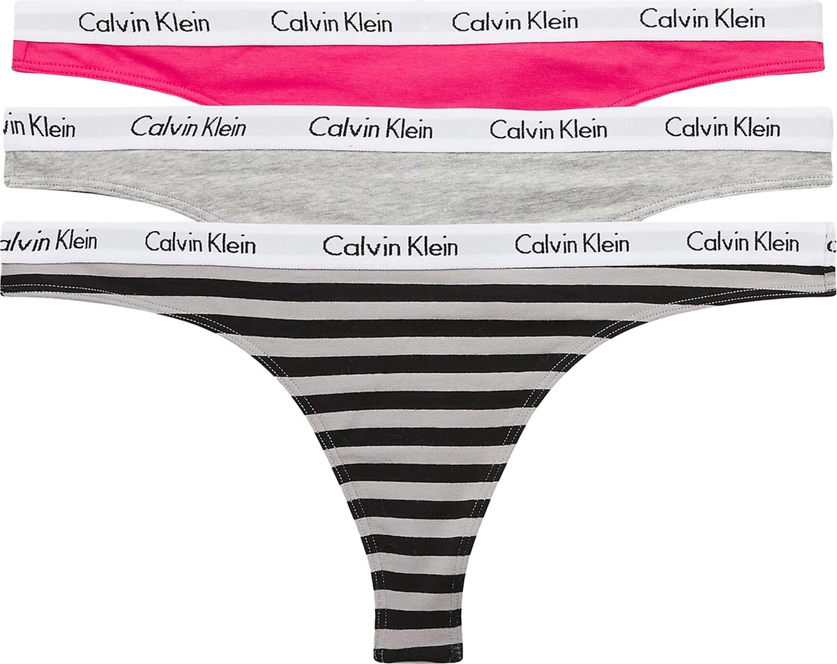 Onderbroek Vrouwen Maat M Calvin Klein Strings Dames (3pack)