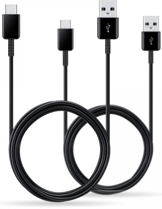 Scepticisme Met opzet Kabelbaan Samsung USB 2.0 + USB C kabel - 1.5 m - duopack - Zwart | bol.com