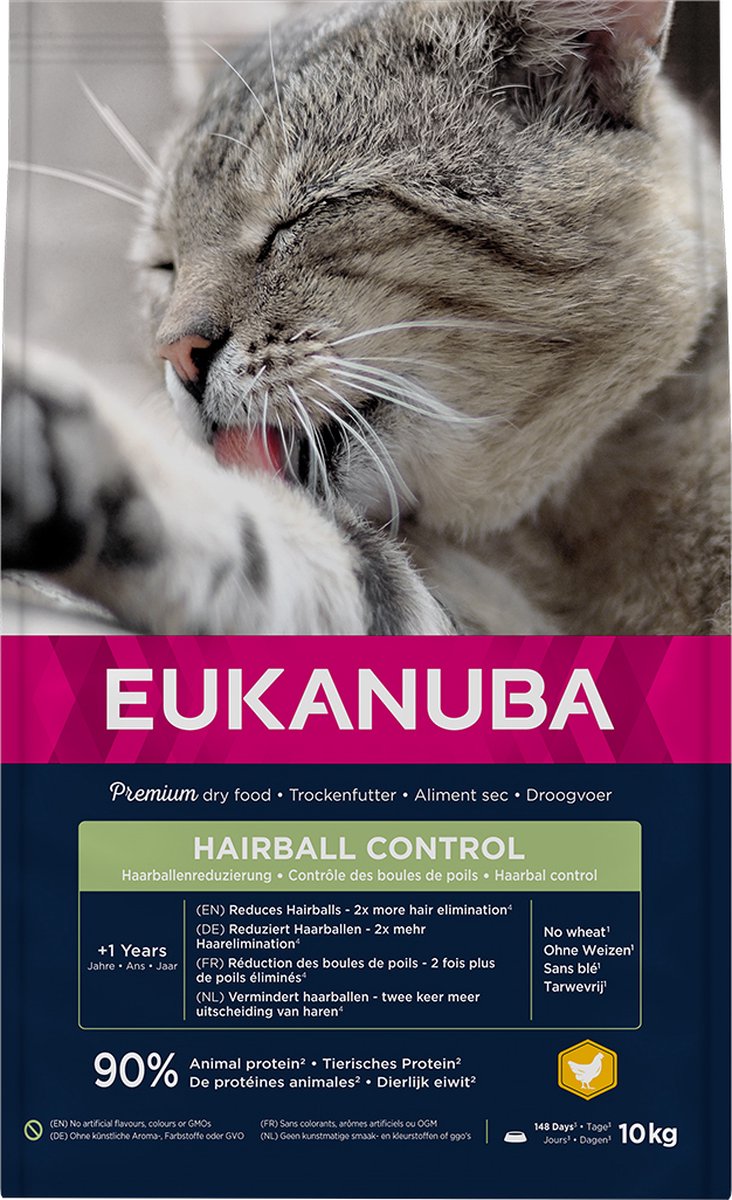 Eukanuba cat ad hairball control 10kg