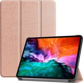 Mobigear Tablethoes geschikt voor Apple iPad Pro 12.9 Inch (2022) Hoes | Mobigear Tri-Fold Bookcase - Roségoud