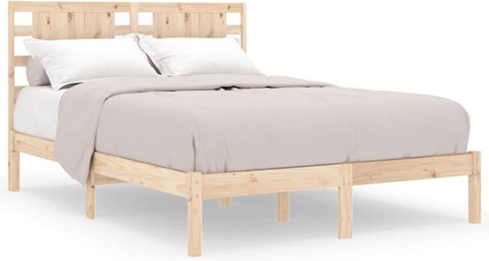 vidaXL - Bedframe - zonder - matras - massief - grenenhout - 120x200 - cm