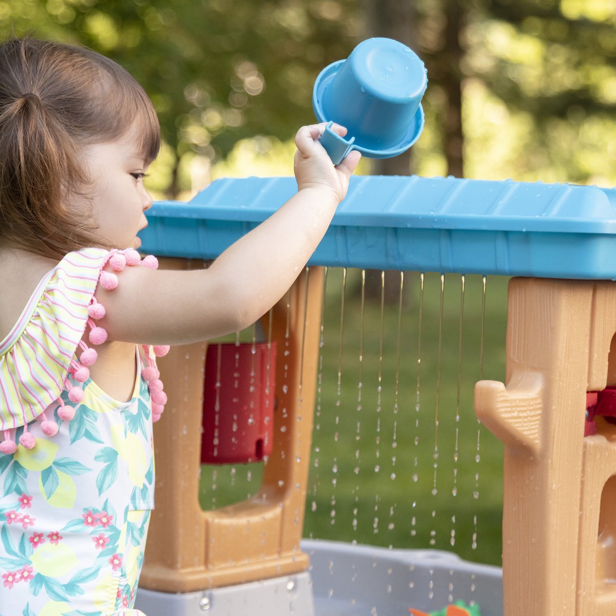 Step2 Rain Showers Splash Tub Watertafel - incl. accessoires - - Waterspeelgoed voor kind - Activiteitentafel met water voor de tuin / buiten — afbeelding 16