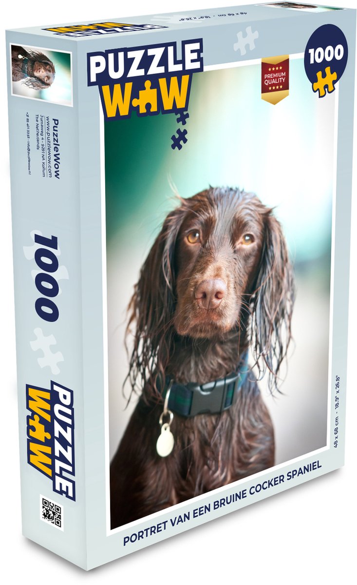1000-delige Puzzel Amerikaanse Cocker Spaniel - 67,5 X 67,5 Cm - Uitdagende Puzzel Voor Volwassenen En Kinderen