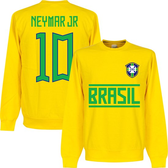 Brazilië Neymar JR 10 Sweater - Geel - Kinderen - 152