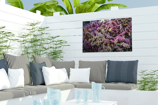 Une forêt avec la statice affiche de jardin fleuri 60x40 cm - petit - Toile de jardin / Toile d'extérieur / Peintures pour l'extérieur (décoration de jardin)