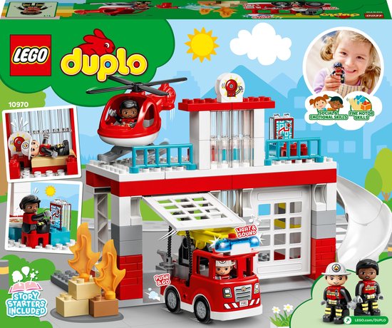 LEGO DUPLO Brandweerkazerne & Helikopter - 10970 | bol.com