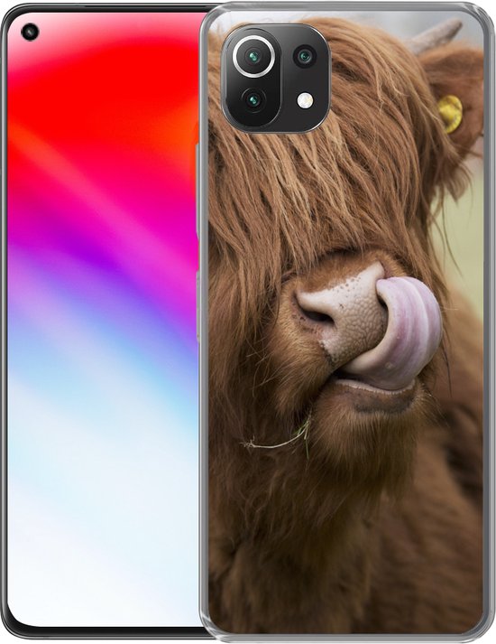 Étui Xiaomi 11T - Scottish Highlander - Marron - Animaux - Étui de téléphone en Siliconen