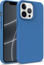 Mobigear Hoesje geschikt voor Apple iPhone 14 Telefoonhoesje Eco Friendly | Mobigear Bio Backcover | iPhone 14 Case | Back Cover - Blauw