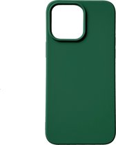 Casemania Hoesje Geschikt voor Apple iPhone 14 Pro Max Donker Groen - Extra Stevig Siliconen Back Cover