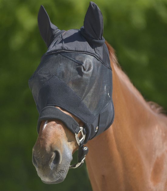 Waldhausen PREMIUM vliegenmasker met gehoorbescherming Pony Zilver Grijs — afbeelding 4