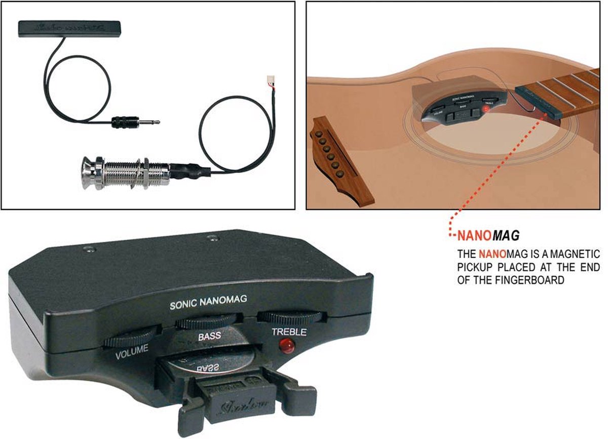 Akoestisch Soundhole Elementsysteem Shadow SH-NMG-2 2X 3 Volt