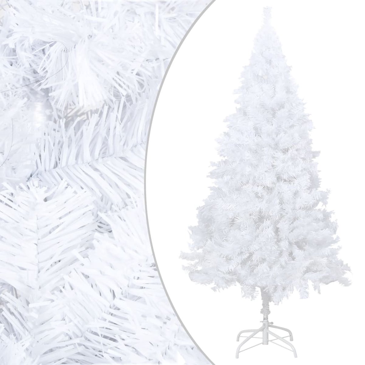 Prolenta Premium - Kunstkerstboom met dikke takken 210 cm PVC wit