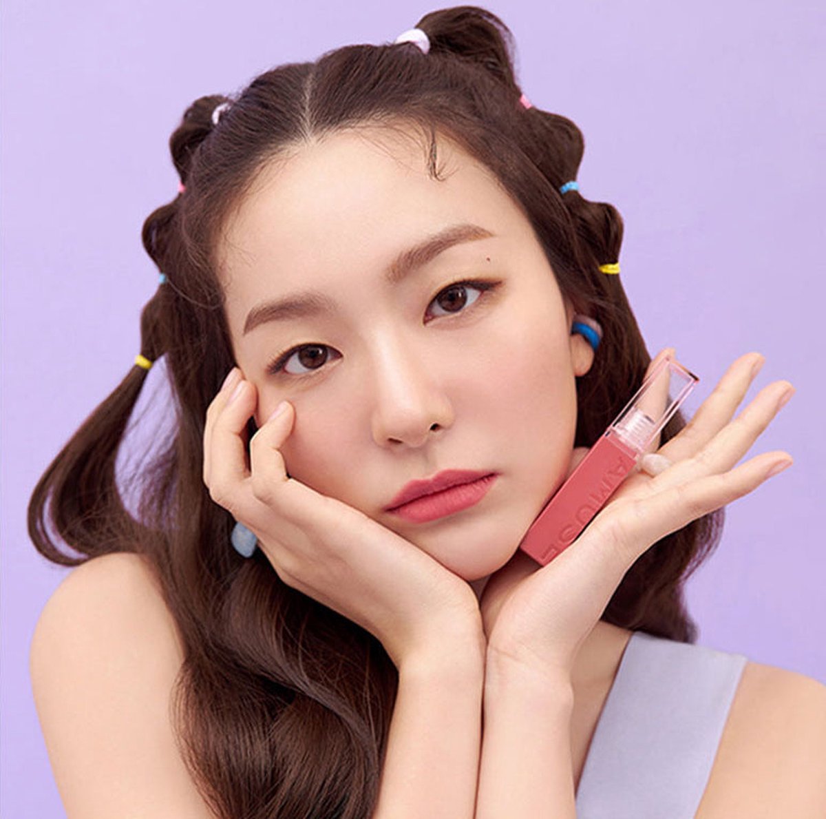Amuse Chou Velvet Lip Tint – Koreanischer Matt Lippenstift, Vegan, Samtig, Langanhaltend (07 FALLING BLOSSOMS)