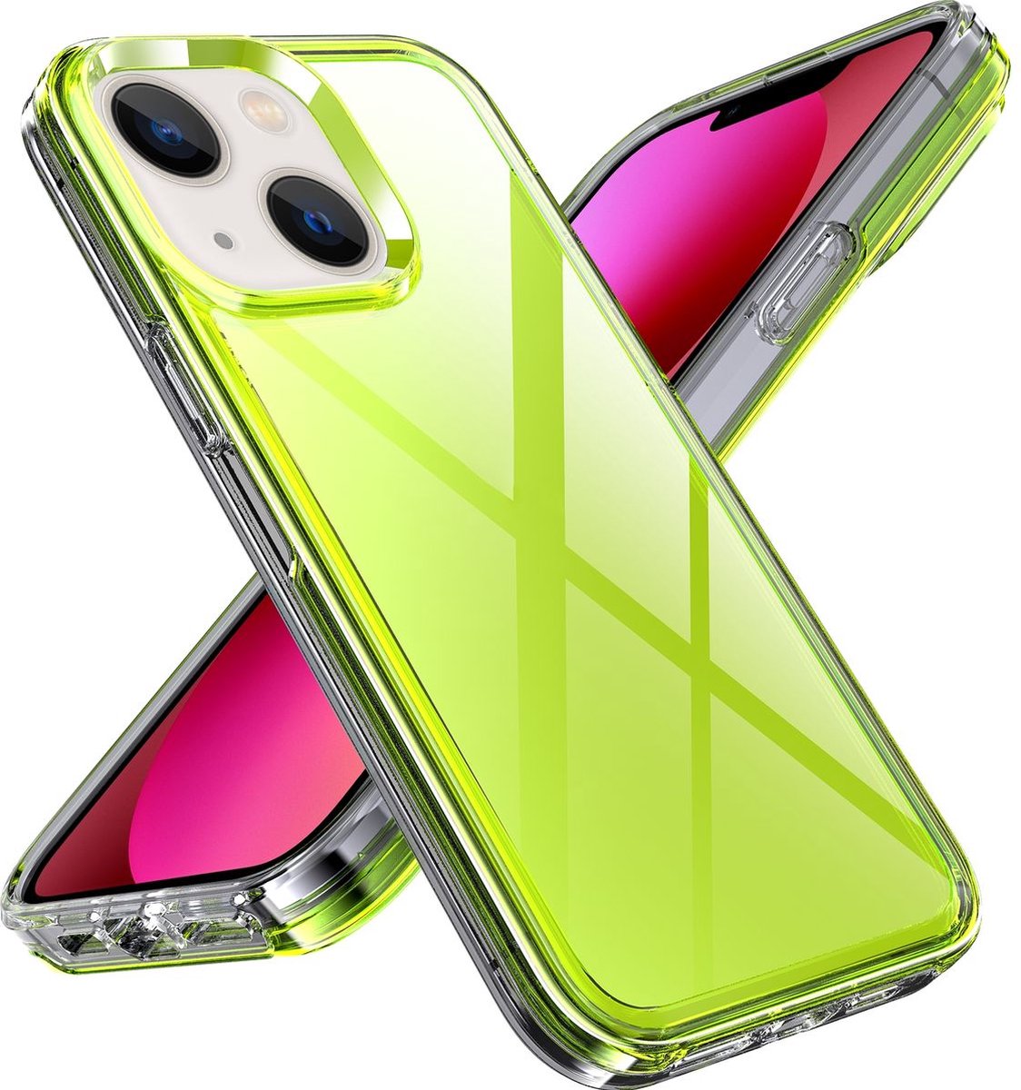 Mobigear Hoesje geschikt voor Apple iPhone 14 Plus Telefoonhoesje Hardcase | Mobigear Crystal Backcover | iPhone 14 Plus Case | Back Cover - Groen