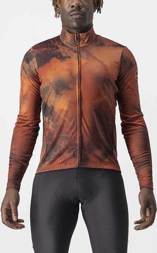 Castelli Ventaglio Lange Mouwen Fietsshirt Oranje L Man