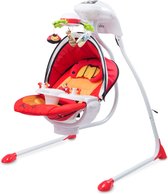 Baby Rocking Chair Caretero Bugies rouge, convient aux nouveau-nés!