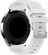 Strap-it Smartwatch bandje - siliconen bandje geschikt voor Huawei Watch GT 2 42mm / GT 3 42mm / GT 3 Pro 43mm - Amazfit GTS 1-2-3-4 - Mini / Bip / GTR 42mm - wit