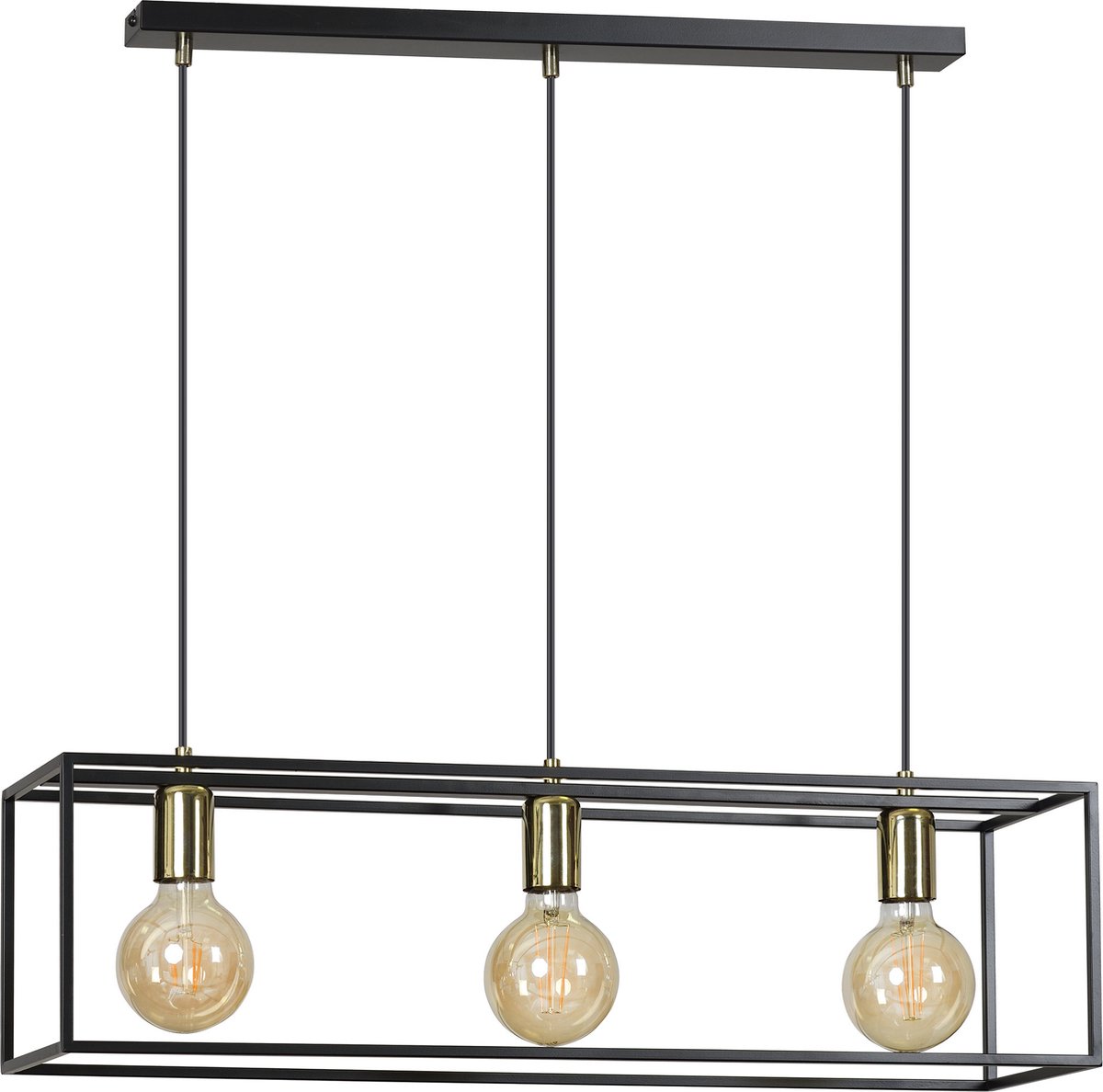 Emibig - Hanglamp Karmen 3 Zwart 74 cm