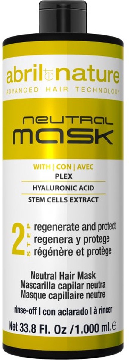 abril et nature Neutral Mask 1000ml haarmasker Vrouwen