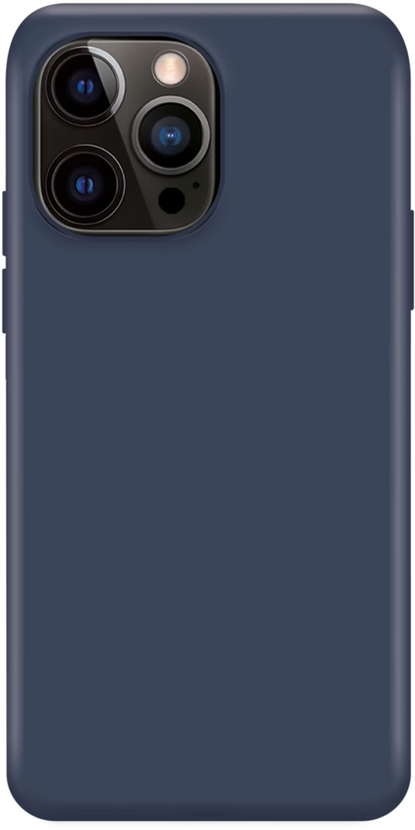 Xqisit NP Silicone case Anti Bac hoesje geschikt voor iPhone 14 Pro - blauw