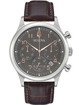 Bulova Precisionist Horloge - Bulova heren horloge - Zilver - diameter 43 mm - roestvrij staal