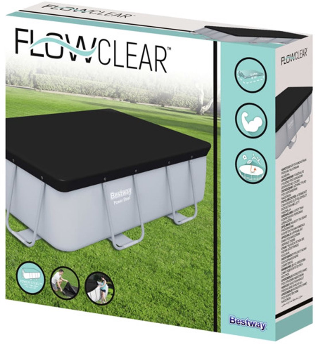 Bestway Flowclear cover for Power Steel - Rectangular 282 cm