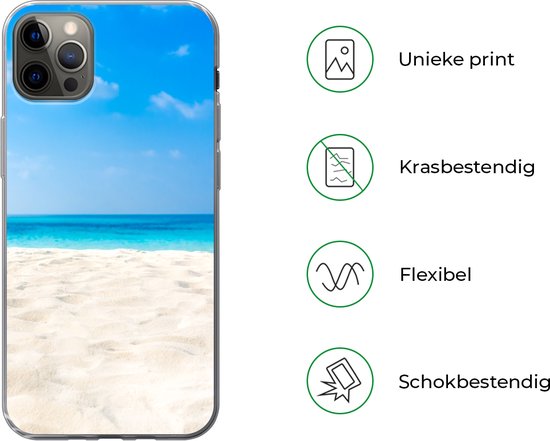 Coque iPhone 12 Pro Max - Plage - Mer - Sable - Siliconen