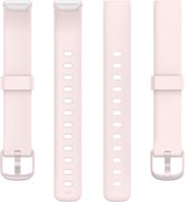 Bracelet en Siliconen - convient pour Fitbit Luxe - taille s/m - rose clair