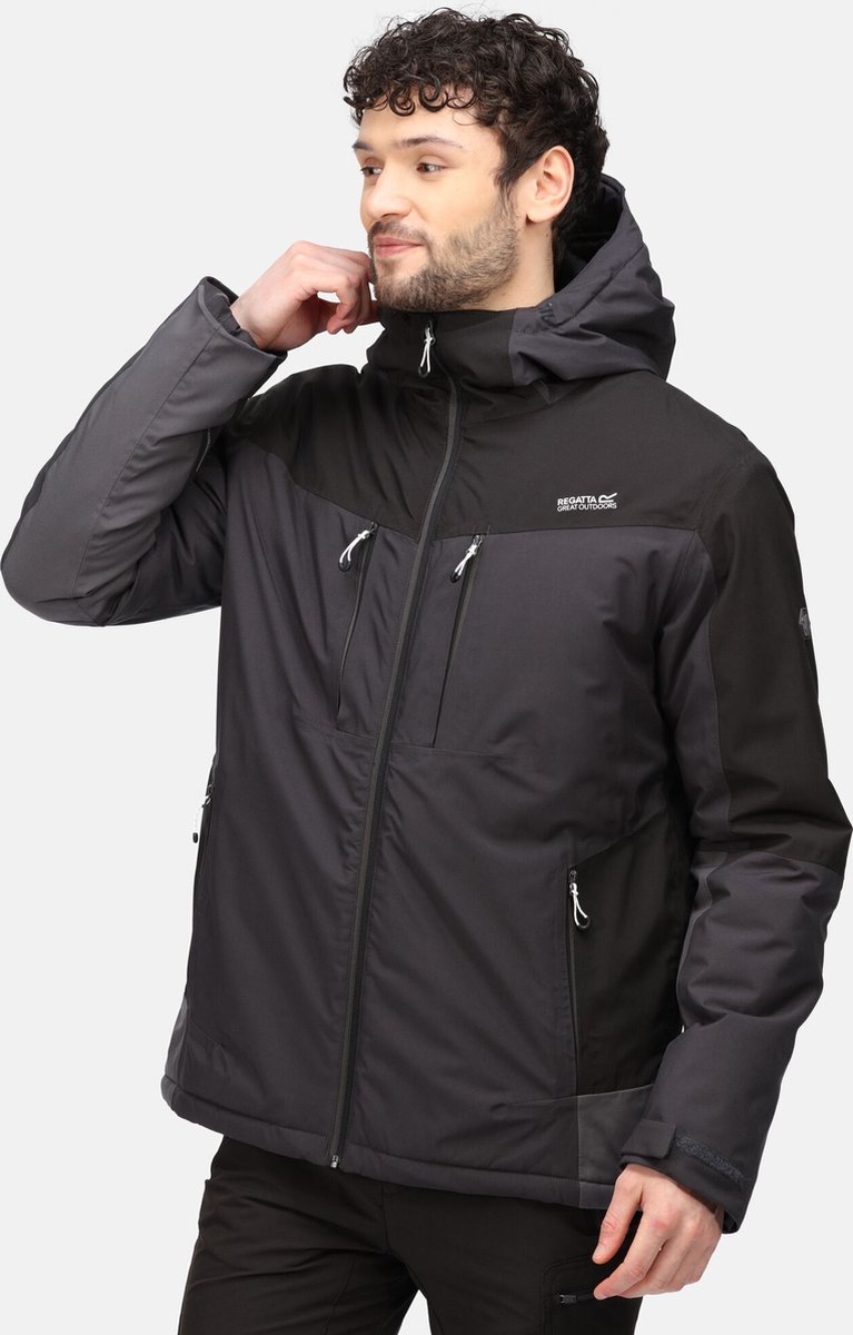 De Regatta Highton Stretch II jas outdoorjas heren waterdicht ademend Grijs