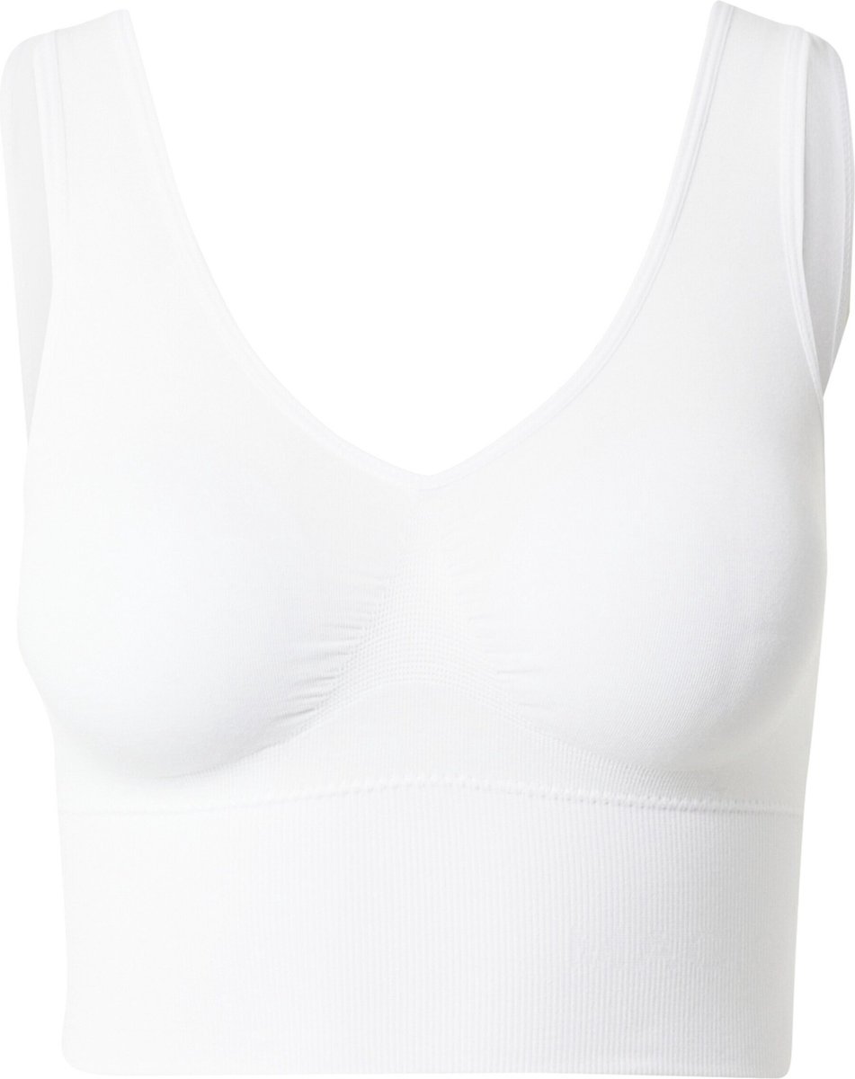 MAGIC Bodyfashion Maagband BH - Bamboe comfort Shape bra - Lange bh Top - Buik corrigerend - S - Wit
