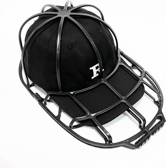 Casquette de baseball Cap Washer - support de lavage de casquette - Convient à presque toutes les tailles de casquette - Zwart