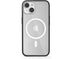 Woodcessories Clear Case Bio MagSafe - geschikt voor iPhone 14 - eco vriendelijk - gemaakt van bio-materialen - geschikt voor MagSafe en draadloos laden - Black-clear