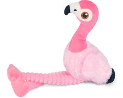 P.L.A.Y. Vogelparadijs - Hondenknuffel - Flamingo - Duurzaam - Gerecycled - Piept - Ritselt