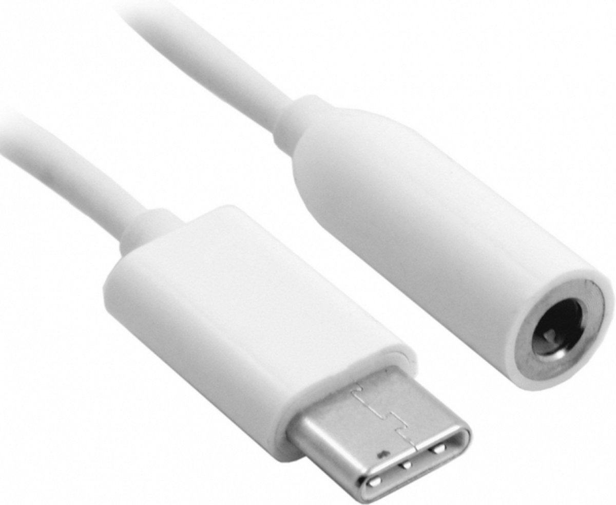 Huawei USB-C naar 3.5mm jack Adapter Dongle - Wit | bol.com