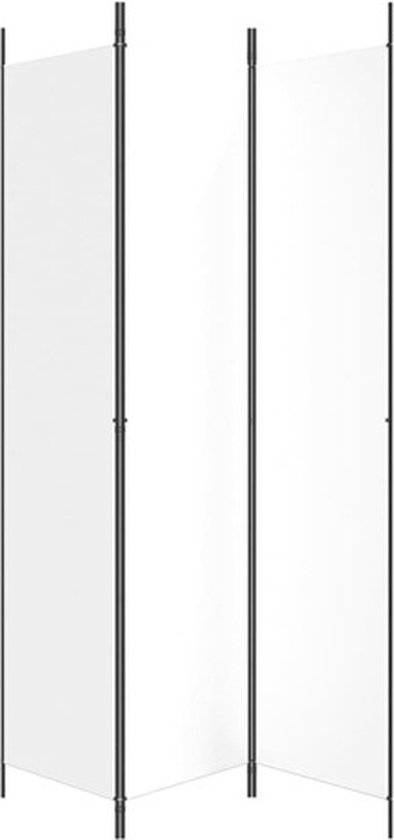 vidaXL Séparateur de pièce 3 panneaux 150x220 cm Blanc