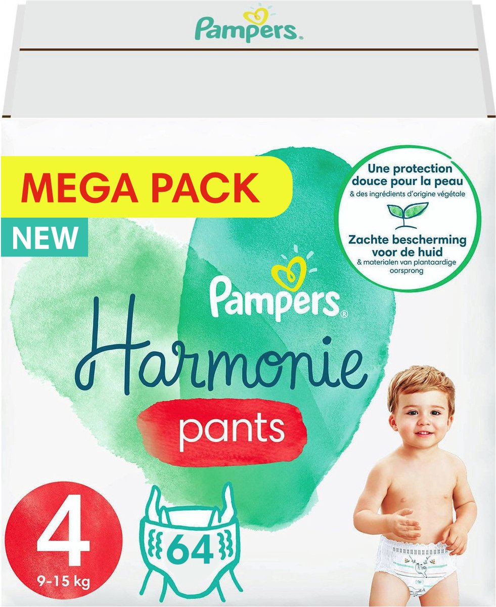 Pampers - Harmonie Pants - Maat 4 - Megapack - 64 luierbroekjes