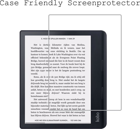 Screenprotector Folie Geschikt voor Kobo Sage Screenprotector Bescherm Folie - Screenprotector Folie Geschikt voor Kobo Sage Screen Protector Screen Cover van Kwblue — afbeelding 4
