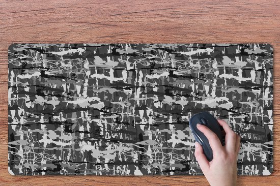 Bureau onderlegger 80x40 cm - Muismat Camouflage - Verf - Patronen - Bureaulegger xl - Desk mat beschermer - Computer muismatten