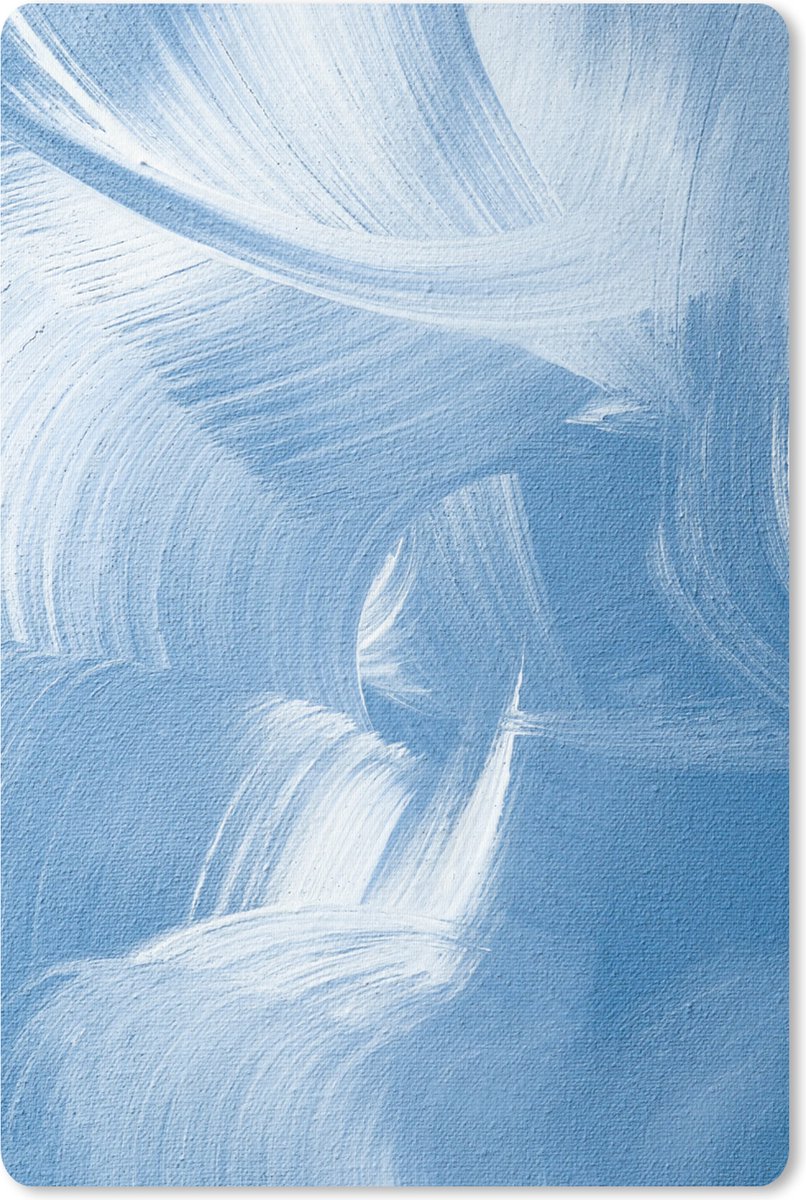 Muismat - Mousepad - Acrylverf - Blauw - Design - 40x60 cm - Muismatten