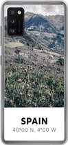 Telefoonhoesje Geschikt voor Samsung Galaxy A41 hoesje - Spanje - Bergen - Bloemen - Siliconen Telefoonhoesje