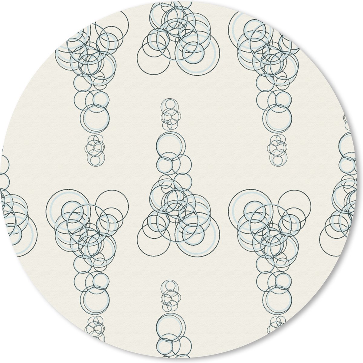 Muismat rond 40x40 cm - Mousepad Cirkel - Patronen - Abstract - Ronde muismatten